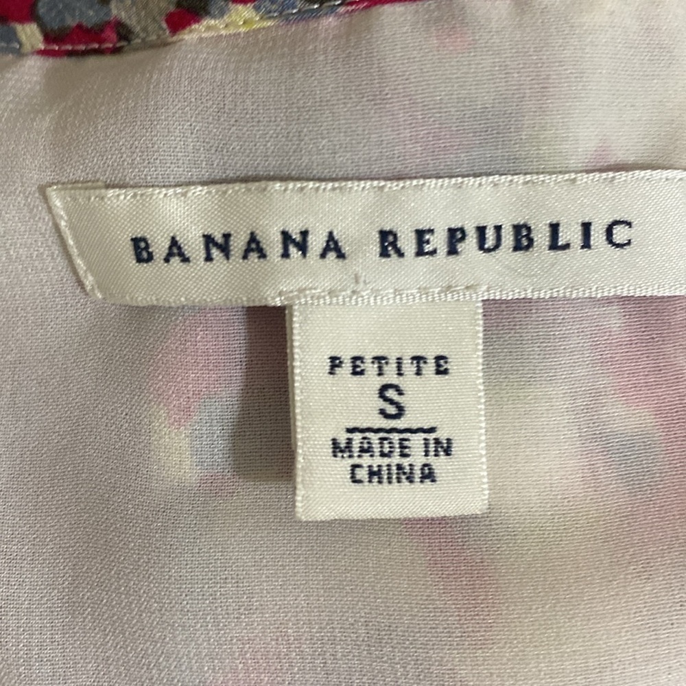 Banana Republic Pink Red Sleeveless Sundress women S/P casual vacation festival - Picture 5 of 9